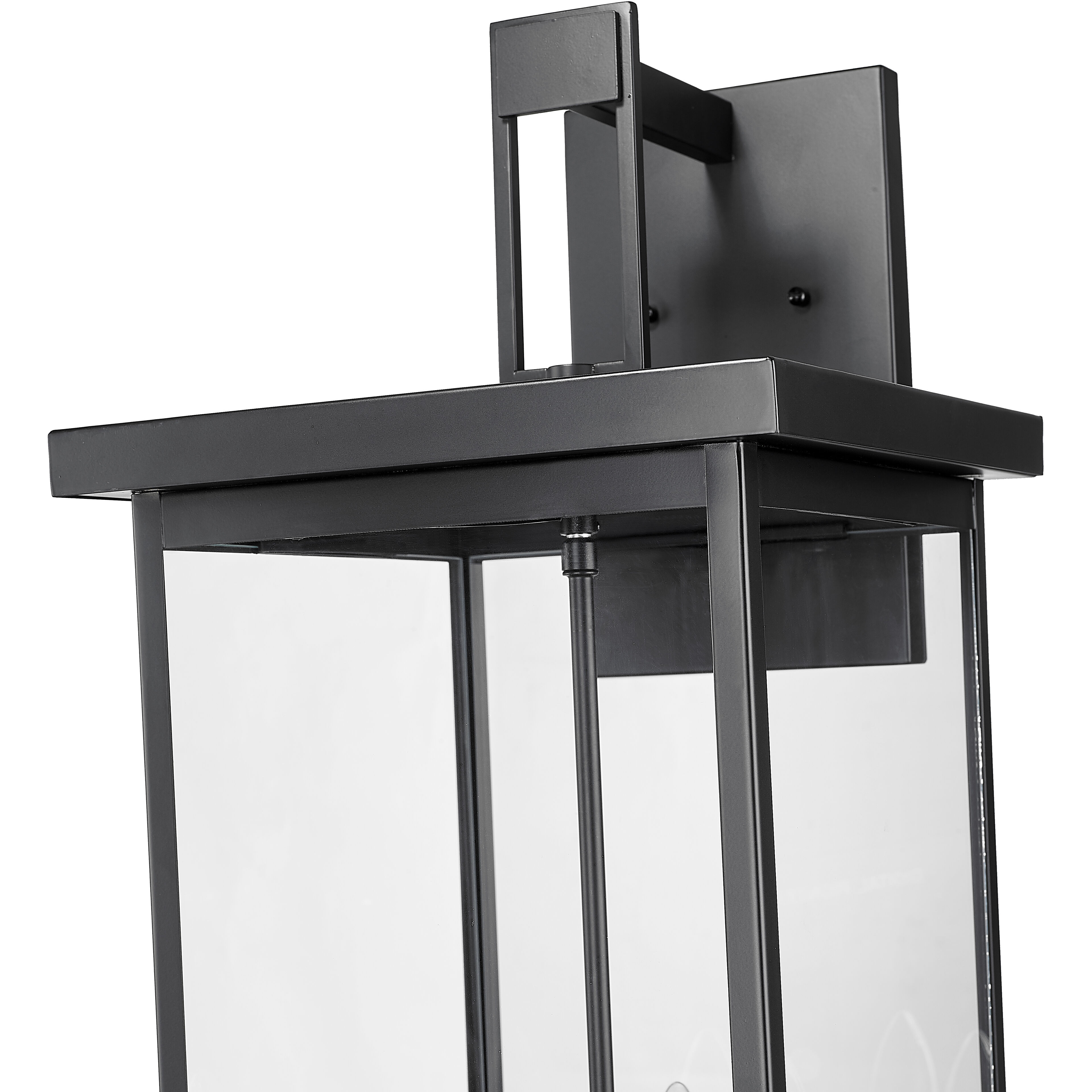 Barkeley 4 Light 27 inch Powder Coated Black Outdoor Wall Sconce